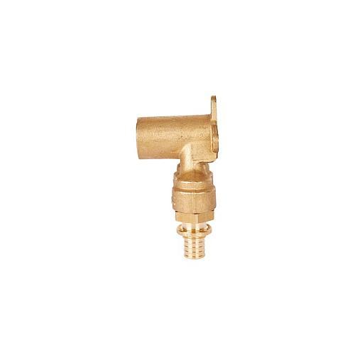 STOUT Угольник 16x1/2" проточный настенный для труб из сшитого полиэтилена