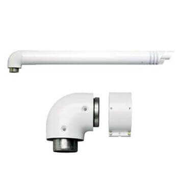Vaillant Комплект для горизонтального дымохода DN 60/100 длиной 800 мм (отвод 90°, хомут, декоративные манжеты)