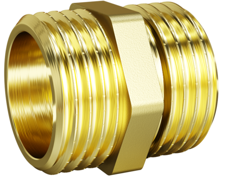 LD Pride Ниппель DN40 (1 1/2") НР/НР латунь