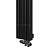 Arbiola Mono V 1250-60-15 секции черный вертикальный радиатор c нижним подключением
