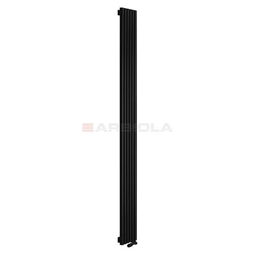 Arbiola Ritmo V 1800-40-15 секции черный вертикальный радиатор c нижним подключением