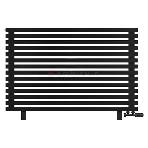 Arbiola Gorizont Ritmo VZ 1250-40-14 секций чёрный горизонтальный  радиатор c нижним подключением (на ножках)