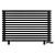 Arbiola Gorizont Ritmo VZ 1250-40-14 секций чёрный горизонтальный  радиатор c нижним подключением (на ножках)