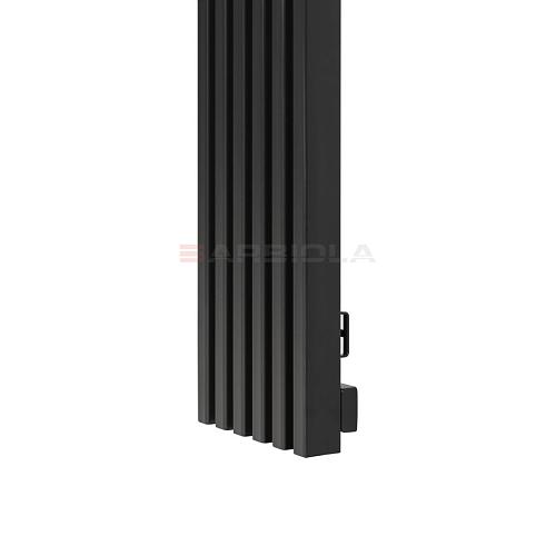 Arbiola Compact H 600-63-40 секции черный вертикальный радиатор c боковым подключением