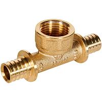 ROMMER Тройник-переходник с внутренней резьбой 16xG1/2 для трубы из сшитого полиэтилена осевой