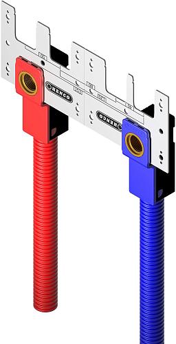 Henco Набор: 10 водорозеток, латунь пресс, 20х1'2, 10 синих пластиковых корпусов, 20 саморезов