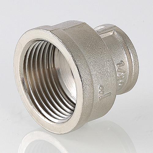 Valtec 1/2" х 3/8" Латунная никелированная муфта