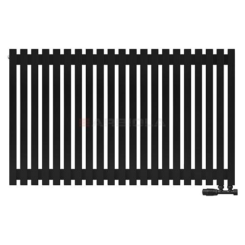 Arbiola Ritmo V 700-40-21 секции черный вертикальный радиатор c нижним подключением