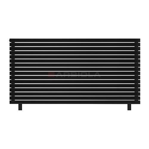 Arbiola Gorizont Liner HZ 2000-36-16 секции черный горизонтальный радиатор c боковым подключением с ножками