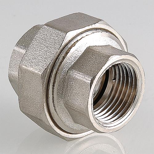 Valtec 1/2" Муфта разъемная латунная никелированная