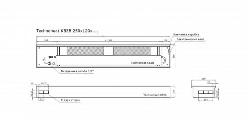 TechnoWarm 250-120-2200 (КВ3В) Внутрипольные конвекторы с принудительной конвекцией