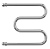 Terminus М-образный 1" БШ 600х700 Водяной полотенцесушитель 