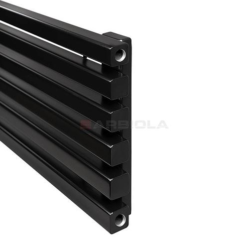 Arbiola Gorizont Ritmo H 2200-40-03 секции чёрный горизонтальный  радиатор c боковым подключением
