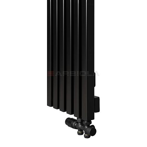 Arbiola Ritmo V 1750-40-09 секции черный вертикальный радиатор c нижним подключением