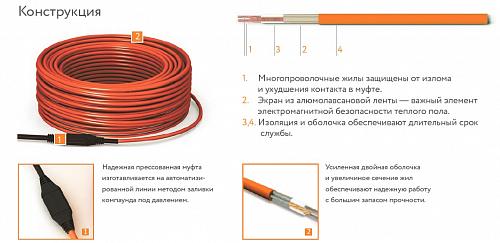 Теплолюкс Tropix ТЛБЭ 156,5 м -3500 Вт - нагревательный кабель для теплого пола