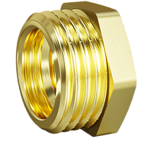 LD Pride Футорка DN15х10 (1/2" НР х 3/8" ВР) латунь