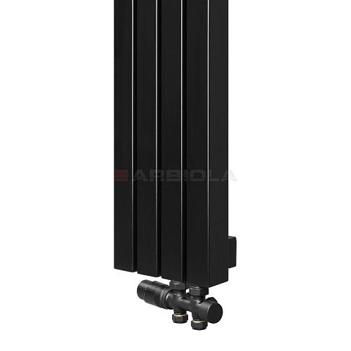 Arbiola Mono V 700-60-08 секции черный вертикальный радиатор c нижним подключением