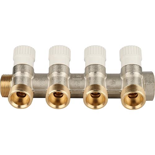 SMB 6851 3434074 Stout Коллектор распределительный 3/4", 4 отвода 3/4"ЕК