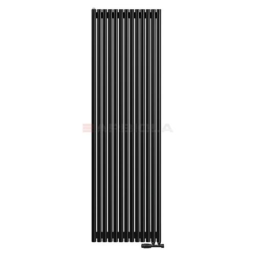 Arbiola Iris 42 V 2000-42-13 секции черный вертикальный радиатор c нижним подключением