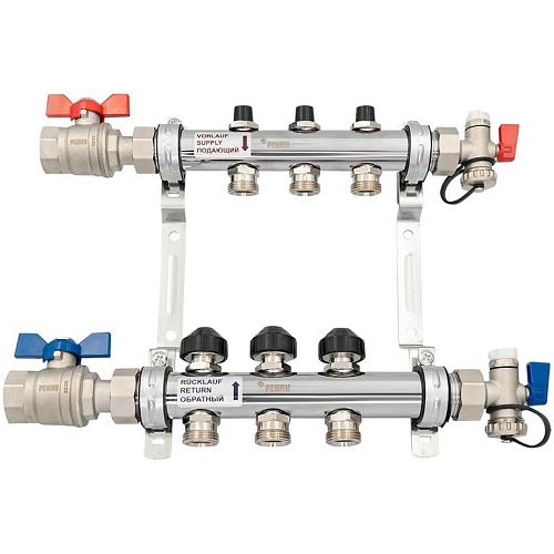 РЕХАУ К-т коллекторов HKV из нерж. стали на 3 контура с шар. кранами