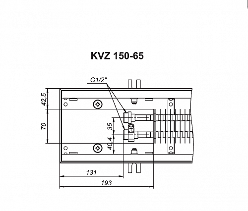 Techno Power KVZ 150-65-1800 Внутрипольный конвектор увеличенной мощности