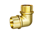 Углы 90° наружная резьба равнопроходные латунь