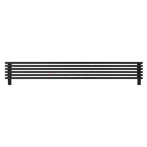 Arbiola Gorizont Compact HZ 2000-63-06 секции черный горизонтальный радиатор c боковым подключением с ножками