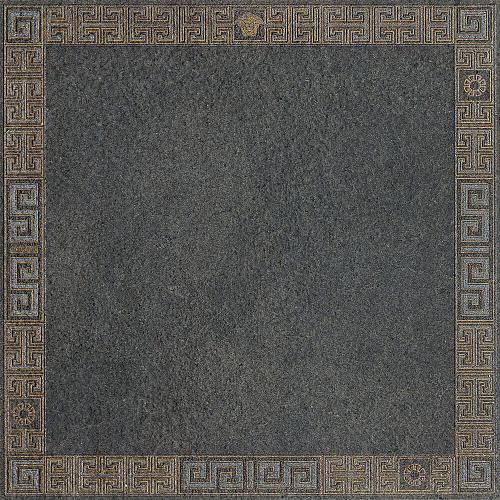 Versace Greek Cassettone Antracite/Oro 40×40 см Декор
