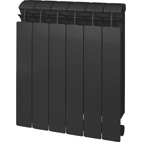 Global Style Plus 500 16 cекции БиМеталлический секционный радиатор черный (глобал)