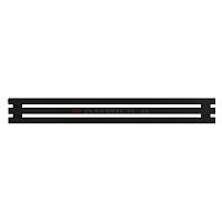 Arbiola Gorizont Ritmo H 1200-40-03 секции чёрный горизонтальный  радиатор c боковым подключением