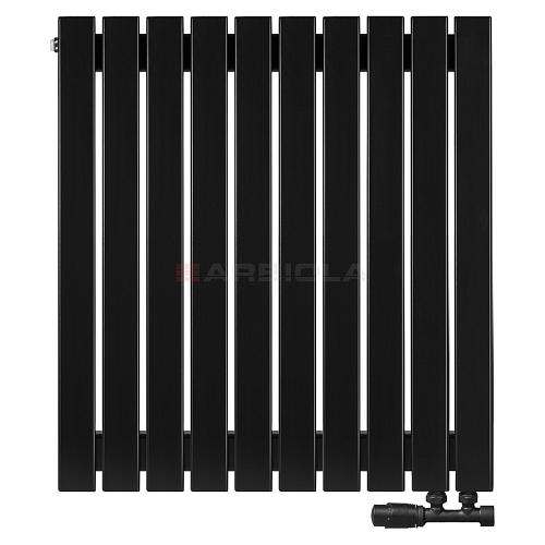 Arbiola Liner V 750-36-10 секции черный вертикальный радиатор c нижним подключением