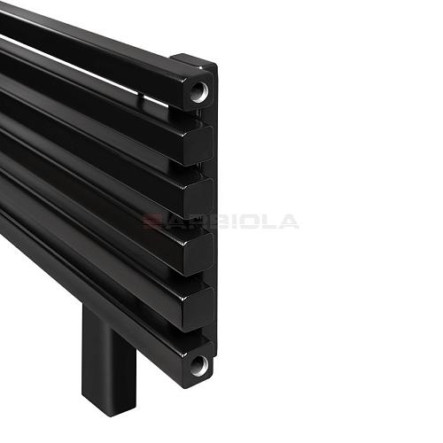 Arbiola Gorizont Ritmo HZ 1750-40-08 секций чёрный горизонтальный  радиатор c боковым подключением (на ножках)