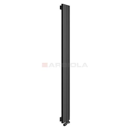 Arbiola Liner V 1800-36-10 секции черный вертикальный радиатор c нижним подключением