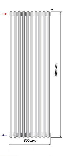 Purmo Delta Laserline AB 2180/10 секций боковое подключение