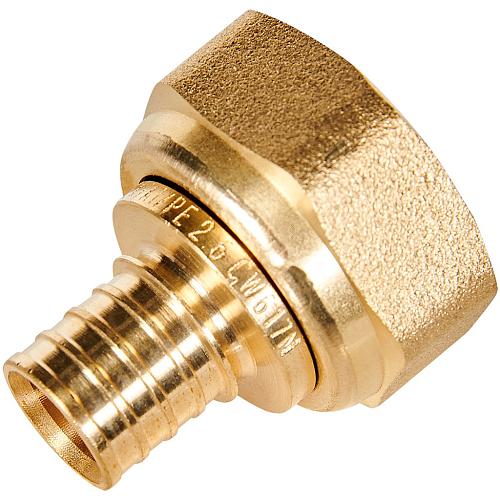 ROMMER Переходник с накидной гайкой 16xG3/4 для трубы из сшитого полиэтилена осевой