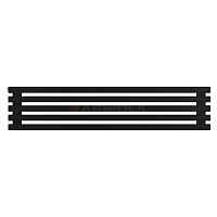 Arbiola Gorizont Ritmo H 1200-40-05 секций чёрный горизонтальный  радиатор c боковым подключением