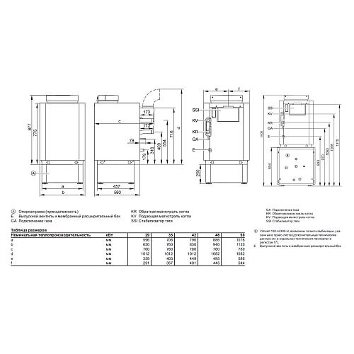 Напольный газовый котёл Viessmann Vitogas 100 F Vitotronic 100 тип KC4В 42 кв