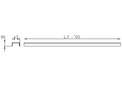 HL 050S/80  Решётка серии Стандарт длиной 700 мм