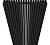 КЗТО QUADRUM 30 V 2- 1750-4 U RALTP26X-M215249005 Радиатор (структурный шелк черный) с нижним подключением