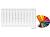 Arbiola Ritmo V 750-40-23 секции цветной вертикальный радиатор c нижним подключением