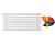 Arbiola Gorizont Iris H 750-42-07 секции цветной горизонтальный радиатор c боковым подключением
