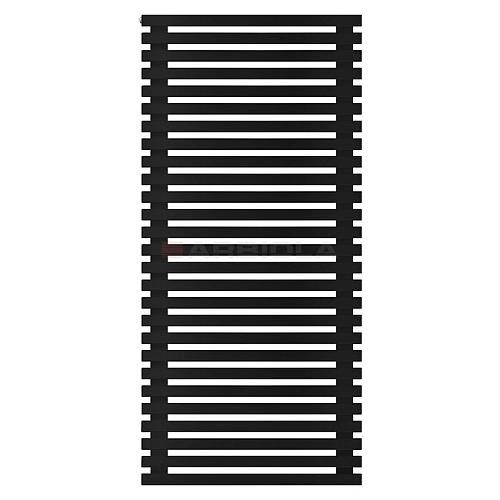 Arbiola Gorizont Ritmo H 750-40-27 секций чёрный горизонтальный  радиатор c боковым подключением