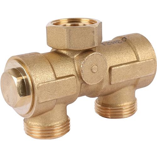 STOUT Комплект трехходового клапана для котла + бойлера 3/4 Kvs 4,4 м3/ч SFB-0001-000001