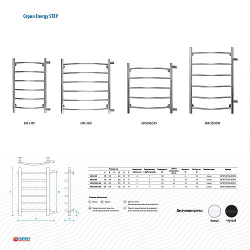 Energy Step 600х600 Водяной полотенцесушитель