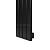Arbiola Liner H 700-36-39 секции черный вертикальный радиатор c боковым подключением