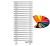 Arbiola Gorizont Compact VZ 600-63-21 секции цветной горизонтальный радиатор c нижним подключением с ножками