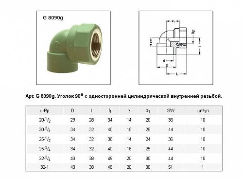 Baenninger Уголок  ВР 32 x 3/4"