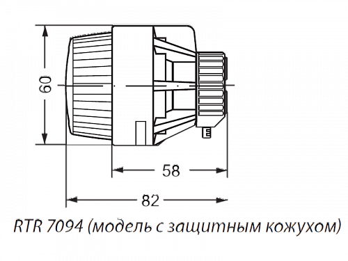 Danfoss RTR 7094 (013G7094) Термостатический элемент с защитным кожухом