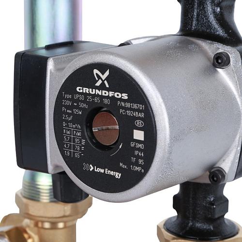 Stout Насосная группа с теплообменником 28 пластин,с насосом Grundfos UPSO 25-65 в теплоизоляции