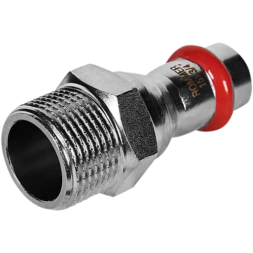 ROMMER Переходник ВПр-Нр 15x3/4, из нержавеющей стали прессовой, арт. Rss-0021-001534